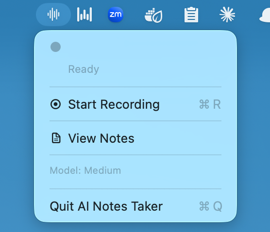 Menu Bar Widget